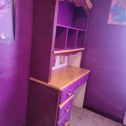 Hutch Perfect Condition  I Painted  Purple  And White For My Baby Girl 