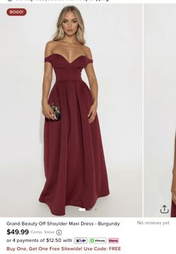 Burgundy Gown