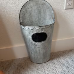 Galvanized Flower Pot