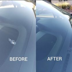 Windshield rock chip