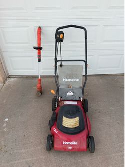 Electric Homelite 20” Lawn Mower and Weed Wacker