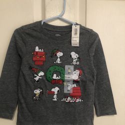 Old Navy Snoopy Christmas Shirt 2T