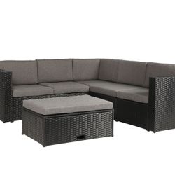 Black Or Brown Available K35 Black Wicker Patio Furniture With Coffee Table Available For Pick Up Only In San Bernardino Warehouse Cash Only 