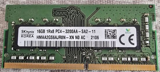 SKhynix 16GB DDR4 RAM stick- Laptop