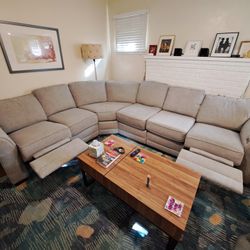 6 Seater Couch With Recliners 