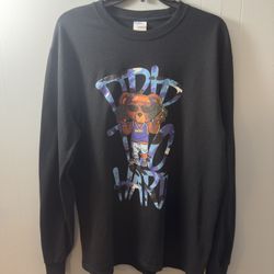 Mens Port & Company Black Long Sleeve T Shirt. 