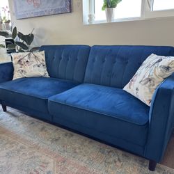 Blue Velvet Couch