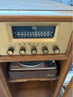 Vintage Admiral stereo console Gerrard record player