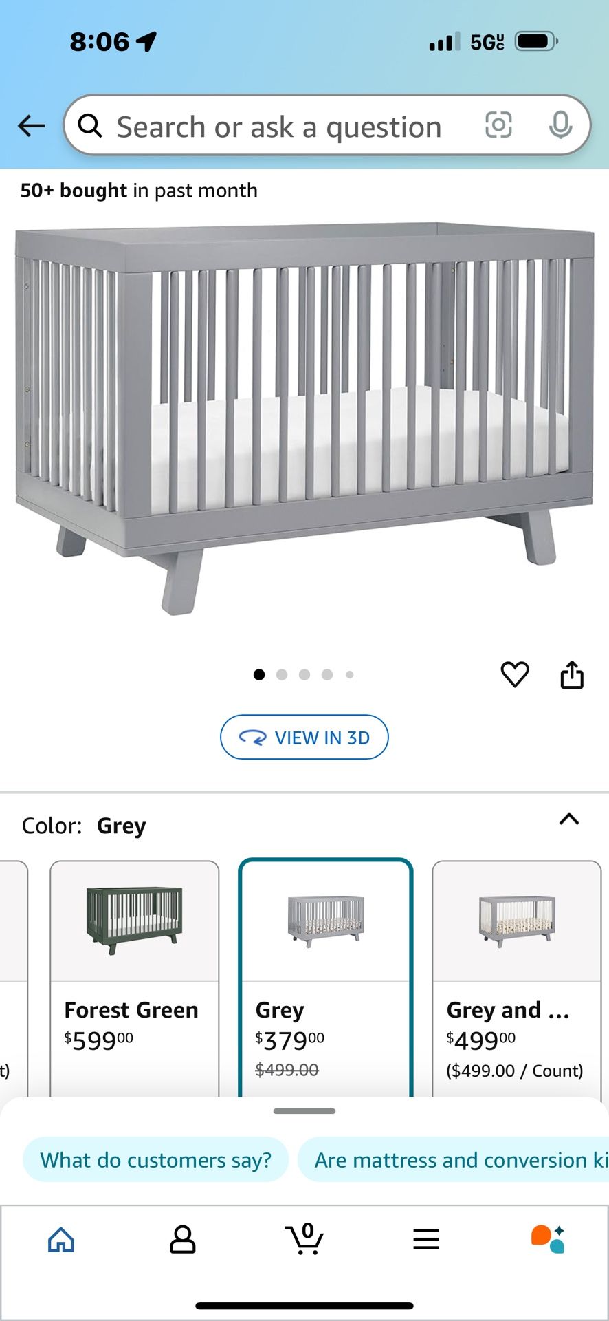 Convertible Crib & Mattress