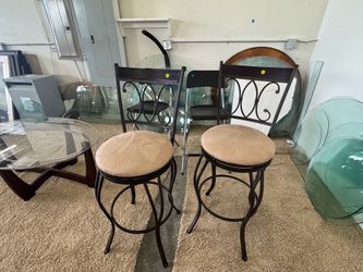 Stools and chairs must go today!