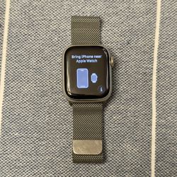 Apple Watch Series 8 – Stainless Steel + Milanese Stainless Steel Loop (Cellular) – 41mm - $250 OBO