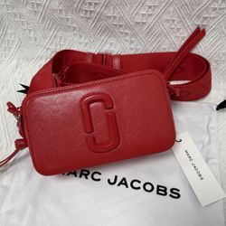 Marc Jacobs Snapshot Crossbody Bag Sandcastle Geranium