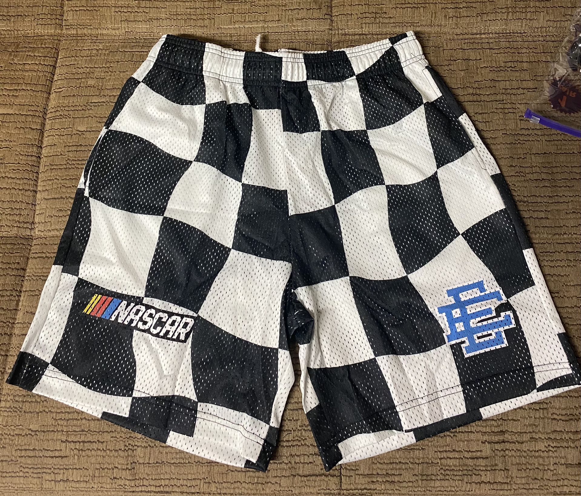 Eric Emanuel Nascar Checkered Shorts EE XL