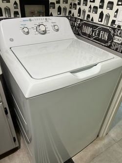GE washer and gas dryer.