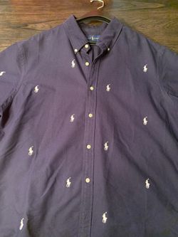 Polo RALPH Lauren logo button up - short sleeve