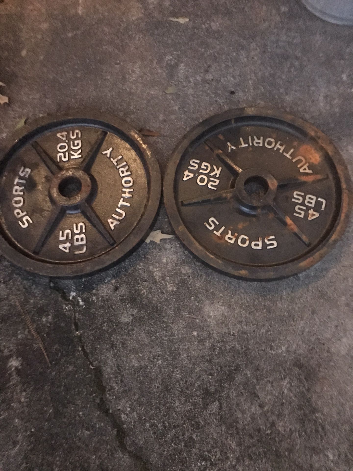 45lb Cast Iron Plates