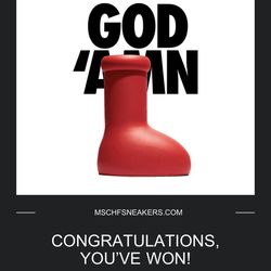 Mschf Big Red Boot (size 6)