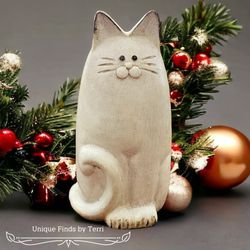 LOW STOCK! SALE! Brand New! 7 5/8" Cat Sculpture | SHIPPING IS AVAILABLE