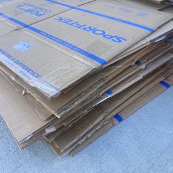 50 moving boxes ( 20Large, 15Med, 15Sm)Used In good shape firm on price