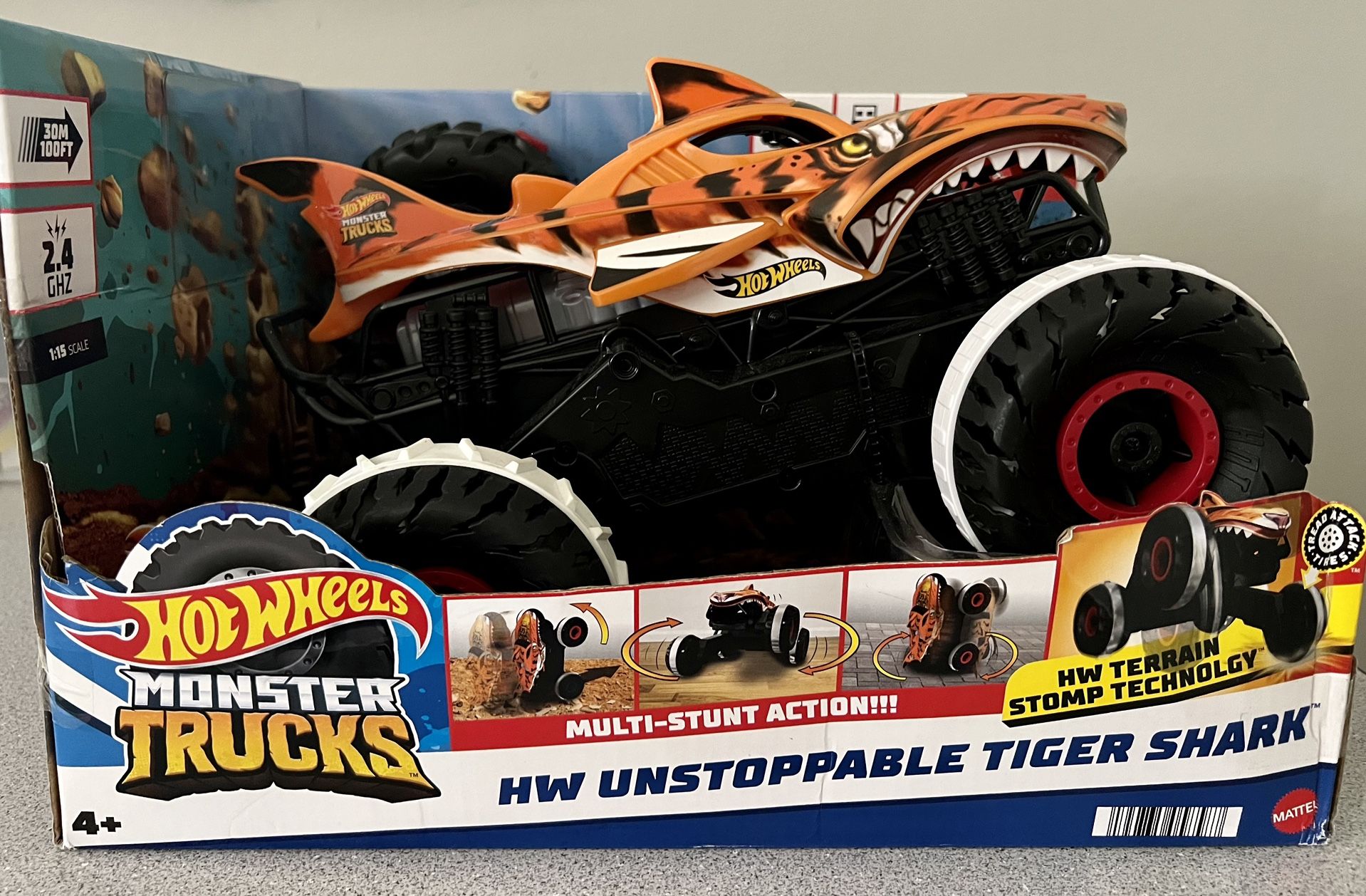 Hot Wheels Monster Trucks HW Unstoppable Tiger Shark
