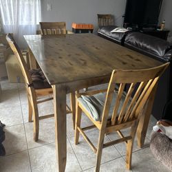 Tall Wooden Table 