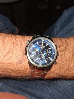 Bulova Marine Star Series B Men's Quartz Watch Blue Dial Stainless Steel 43mm
