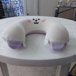 HOMEWINS Travel Pillow for Kids,Cute Animal Neck Pillow for Boys Girls,Soft Neck Head Chin Support Pillow,Travel Accessories for Airplane, Car, Train,