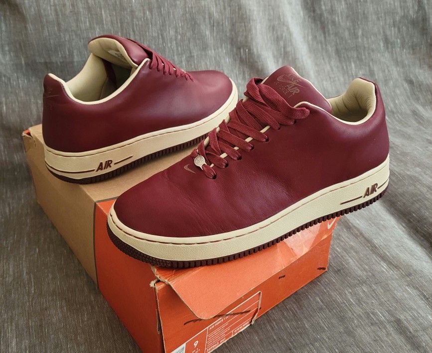 RARE (Like New) Men's Nike Air Force LTD Brown Leather Shoes Size 9
