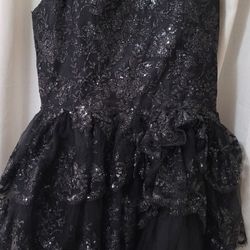 Girl Black Party Dress
