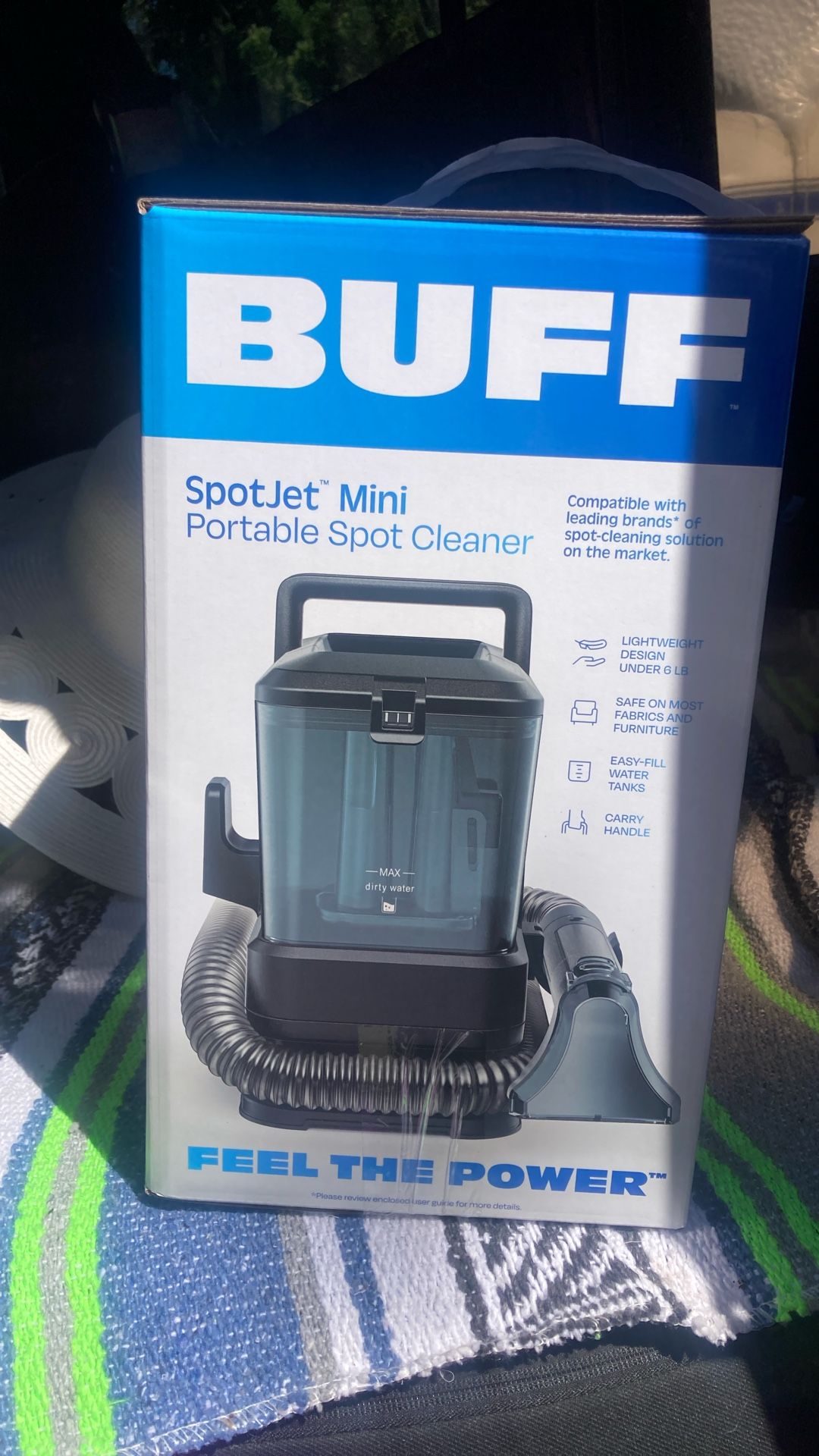 Buff Mini yet mighty spot jet, portable spot cleaner