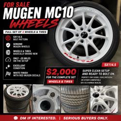 Mugen MC10 Wheels and Tires Full Set