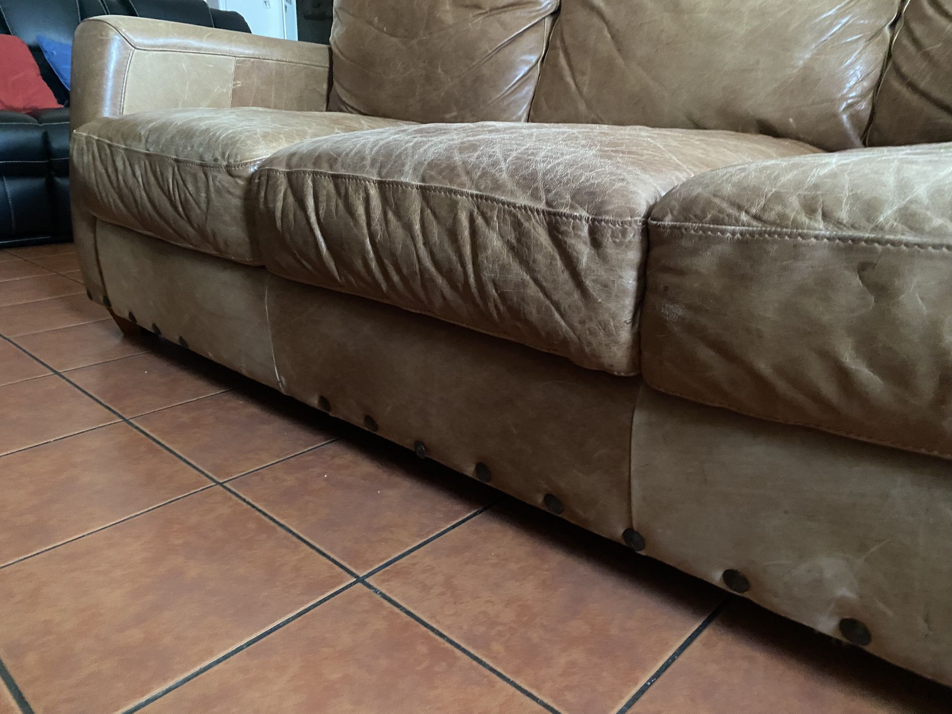 Two Leather Couches