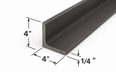 4” x 4” x 1/4” Steel Angle Iron 10FT
