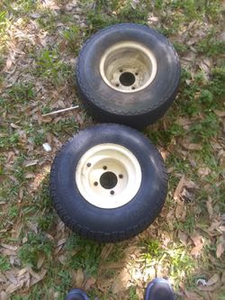 Lawn mower tires used