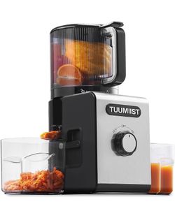 Cold Press Juicer Machines – 6.5'' Large Feed Chute for Whole Fruits & Vegetables, High Juice Yield, Easy To Clean