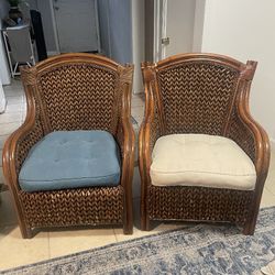 Twin Wicker Chairs