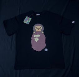 BAPE Baby Milo Big Ape Head Black Tee