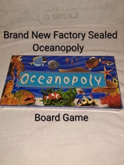 Brand New Factory Sealed Oceanopoly Monopoly Style Board Game