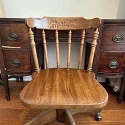 Vintage Antique Office Chair 