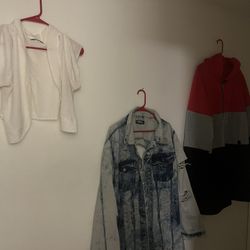 Sweatshirt, Jean Jacket, Small Sweater