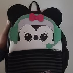 Loungefly Funko POP Disney Minnie Mouse Gamer Girl Mini Backpack Exclusive VG