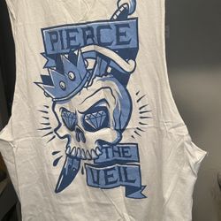 - Pierce The Veil White & Blue Shirt For Summer Cominq ☀️