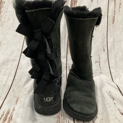 CHILDRENS UGG BAILEY TRIPLE BOW BOOTS