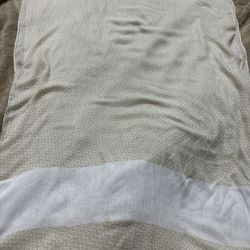 Michael Kors MK Monogram Scarf Wrap One Size 100% Viscose Beige And White