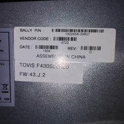 Tovis Model Number L435LA1SG-BK1