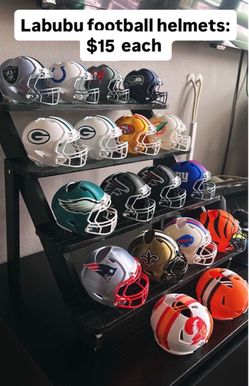 Small football helmets for labubu and other small keychain dolls