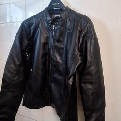 Kenneth Cole Reaction Faux Leather Men's Jacket Small Black New