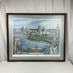 Louise Dunavant Signed “Memphis on the River” — Framed Limited Edition, No. 1437/7777