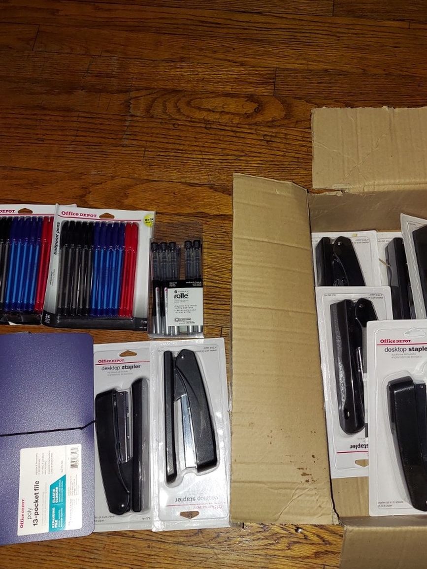 Pens/staplers Free