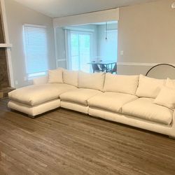 White sectional